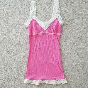 Pink hollister tank